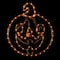 18" Orange Jack-O-Lantern 4 Function LED Halloween Window Silhouette